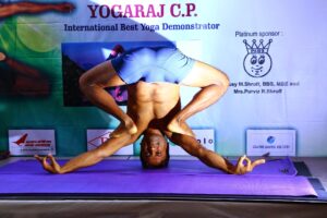 Yogaraja on a unique asana: incredible feat